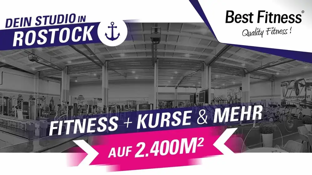 Best Fitness Rostock: Fitness, Kurse und mehr auf 2.400 m²